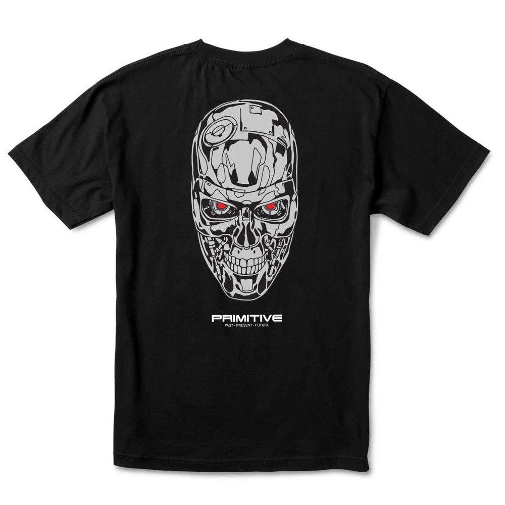 Primitive Skateboarding Apparel Men's X Terminator 2 Skynet Tee T-Shirt - Black